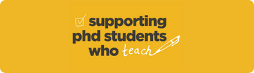 Supporting PHD Students Who Teach