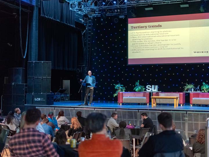 A photograph of a conference held at LCR