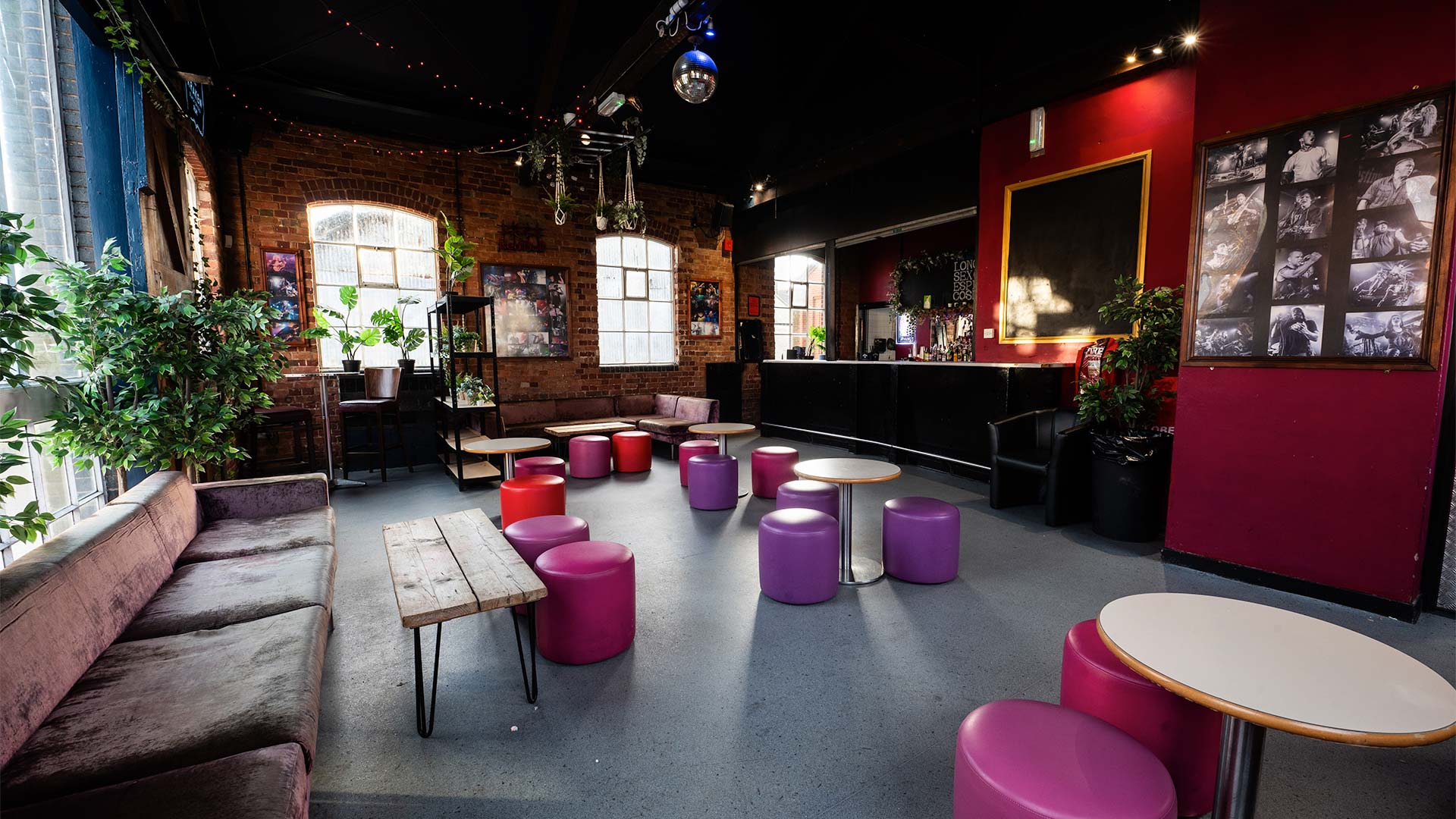 A photograph of the Waterfront cocktail bar