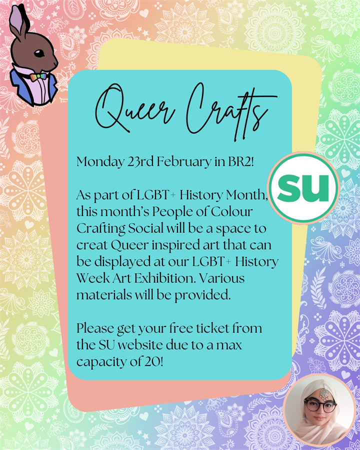 poster for queer craft night