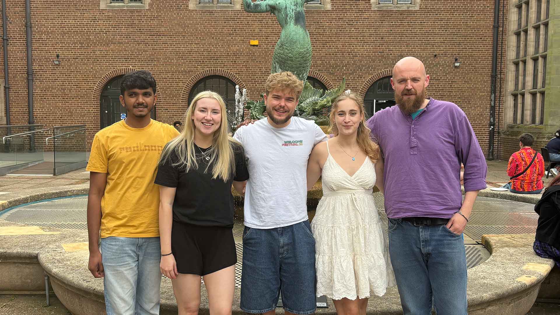 Your five student officers stood smiling at the camera