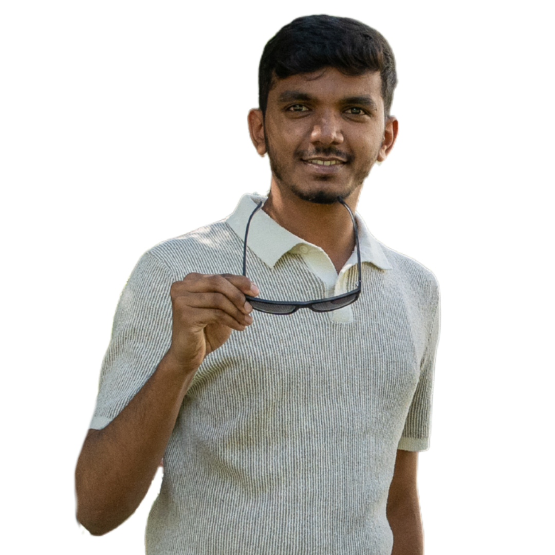 Bhaskar smiling