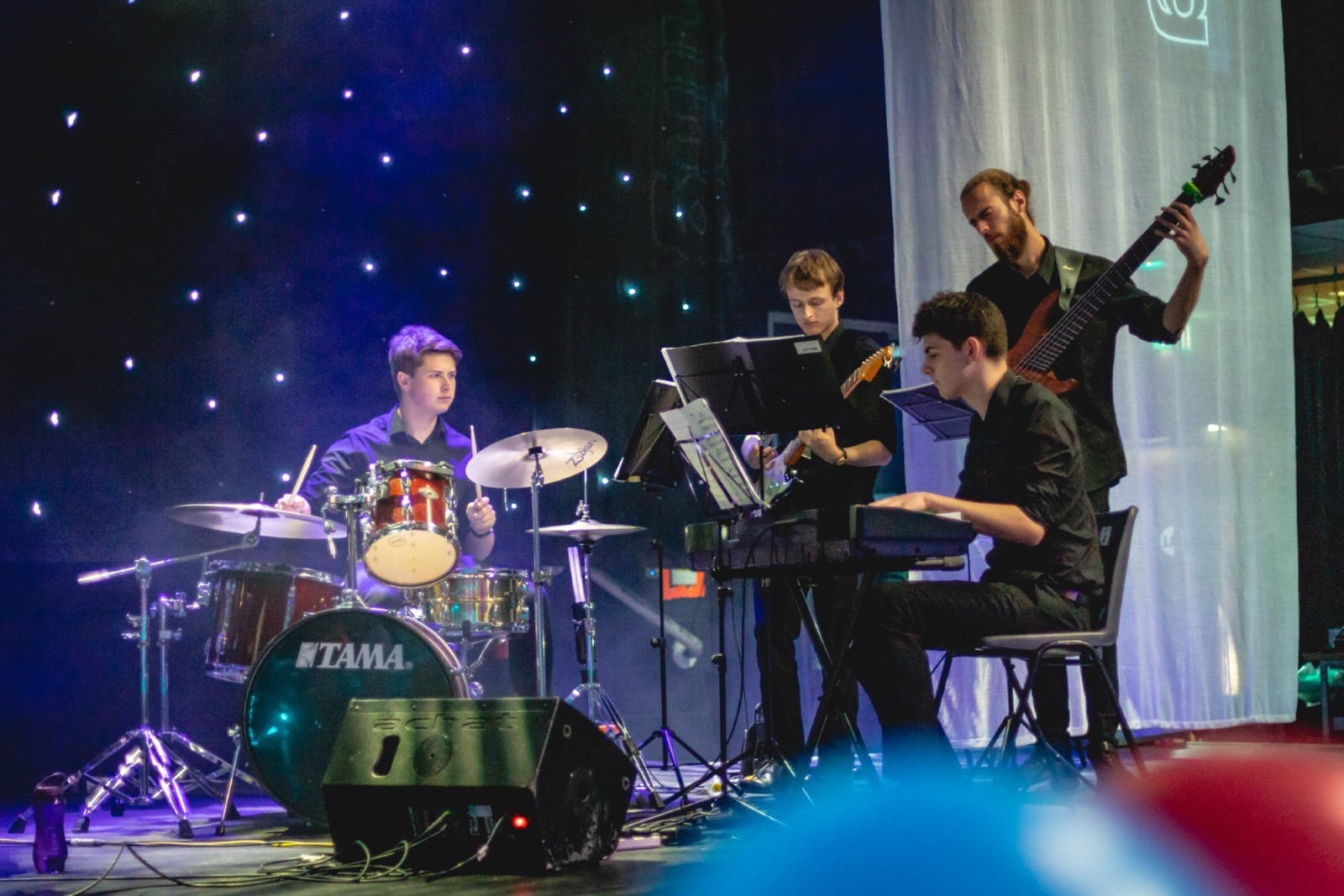A student band performing at TEAS