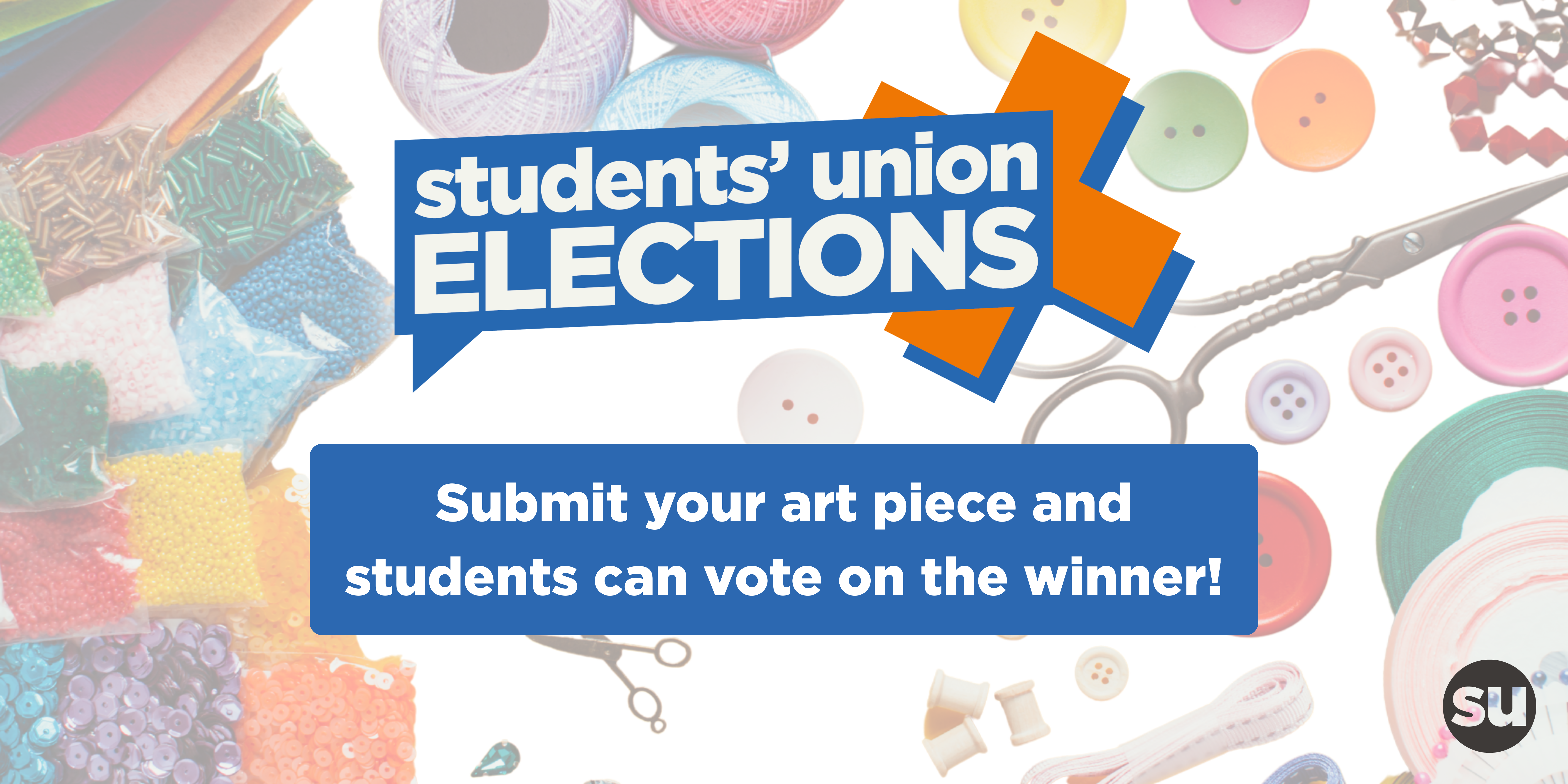 art election banner - submit your art for students to vote on the winner